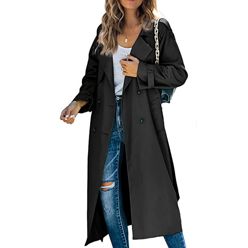 🍁Autumn Hot Selling💕Women's Vintage Long Trench Coat