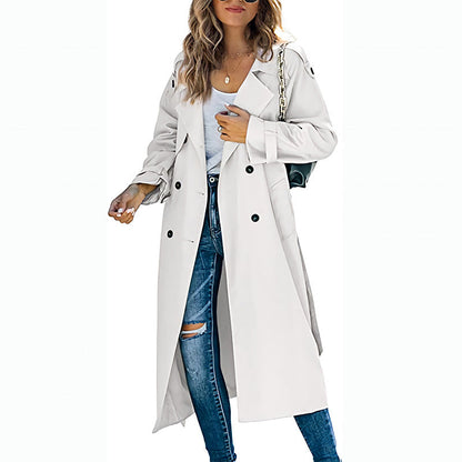 🍁Autumn Hot Selling💕Women's Vintage Long Trench Coat