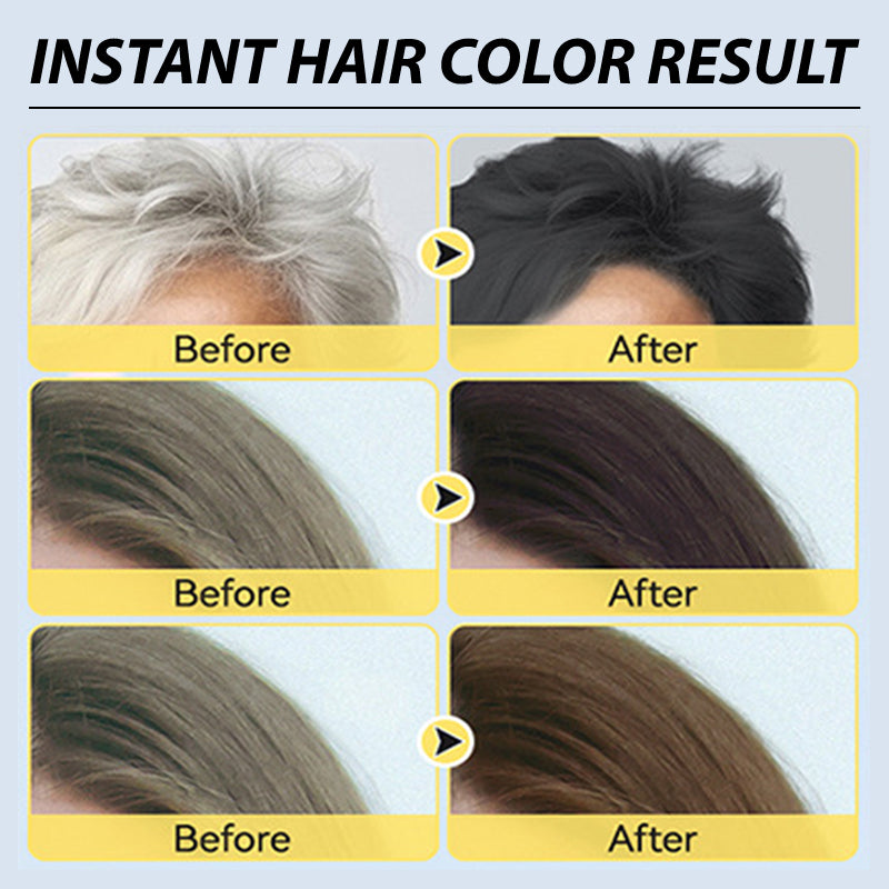 Herbal Extract Instant Hair Color Shampoo for Men & Women