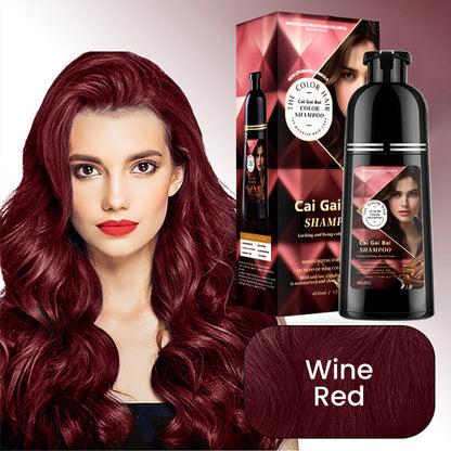 Herbal Extract Instant Hair Color Shampoo for Men & Women