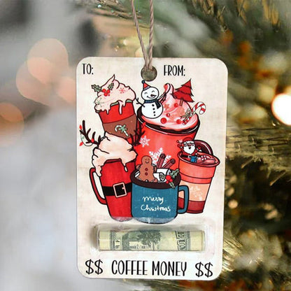 Christmas Cards Money Holder Ornament for Cash Gifts