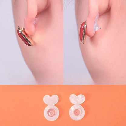 🔥2025 New Arrival🔥 Clear Silicone Earring Backings With Strong Support