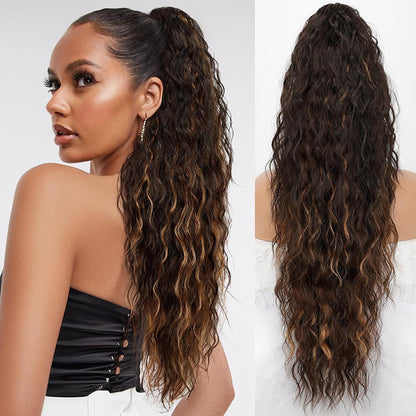 💜 LAST DAY PROMOTION - 50%OFF💜Curly Wavy Frizzy Hair Extension with Ponytail