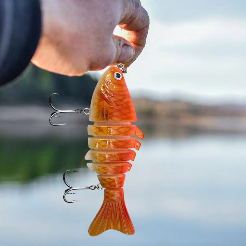 5PCS Lifelike Multi-Jointed Sinking Fishing Lure