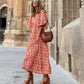 🌸🌸Big price reduction🌸Women's Elegant Puff Sleeve Floral Boho Maxi Dress