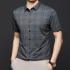 ❄️👔Casual Plaid Short Sleeve Shirt for Men - Stylish & Comfortable