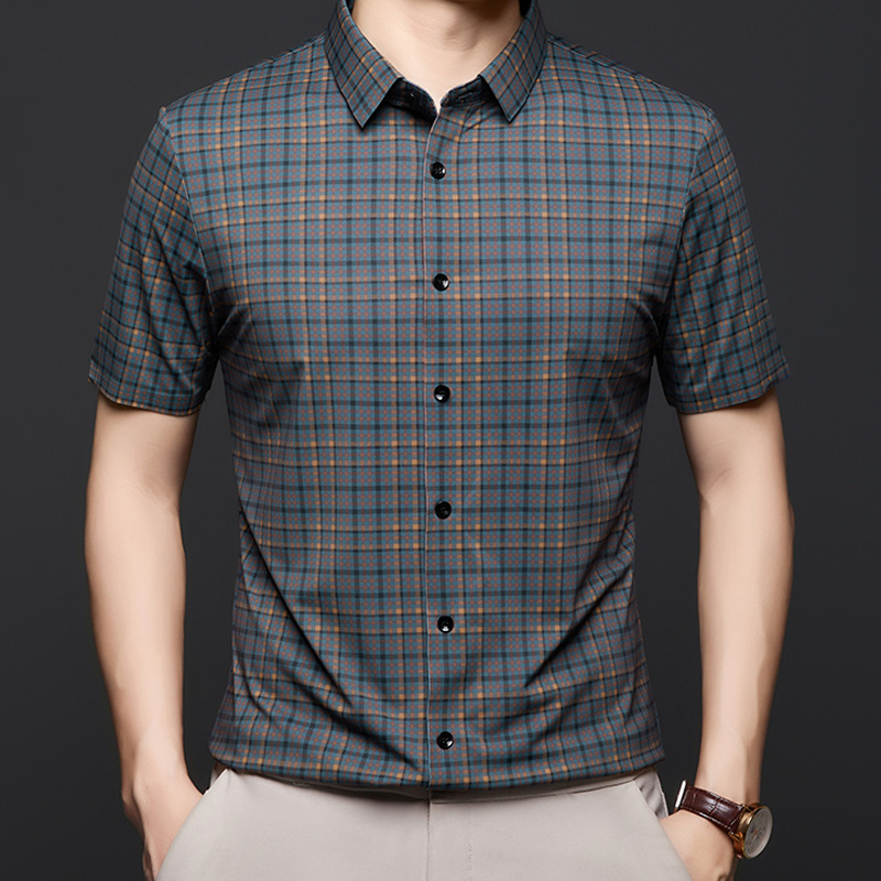 ❄️👔Casual Plaid Short Sleeve Shirt for Men - Stylish & Comfortable