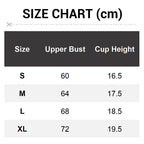 Women's Non-Slip Strapless Wireless Bra with Crossover Side Closure