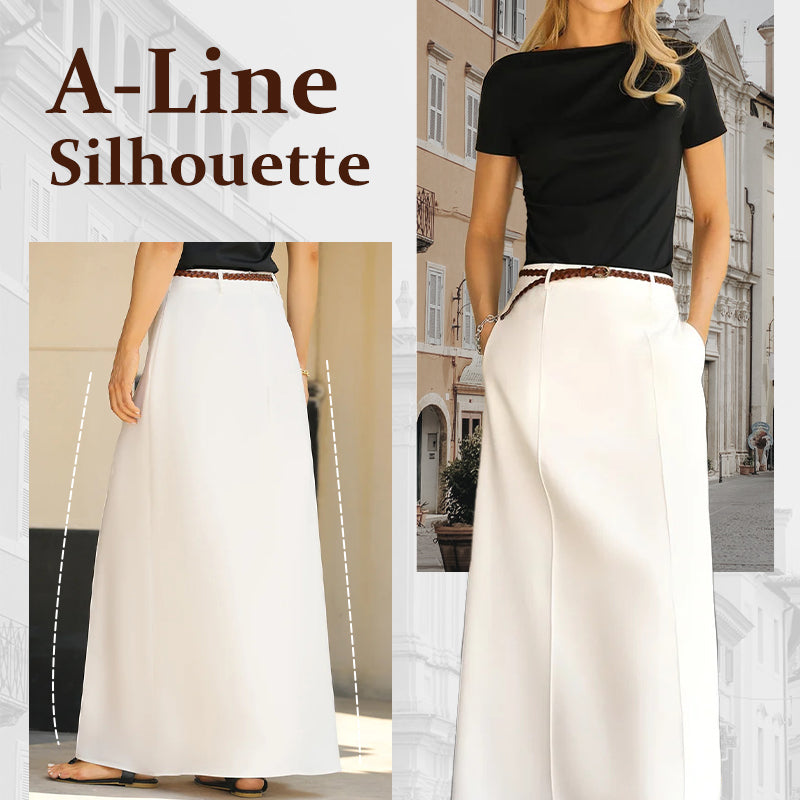 Flowy Chiffon Women's Retro Maxi Skirt - Romantic & Elegant Style