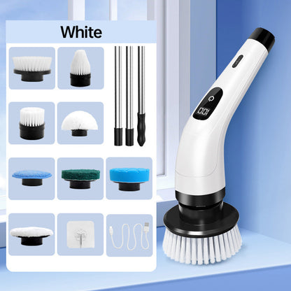 🔥LAST DAY SALE⚡50K+ SOLD!🧽💦9-in-1 Electric Cleaning Brush🏠Multi-Purpose for Home