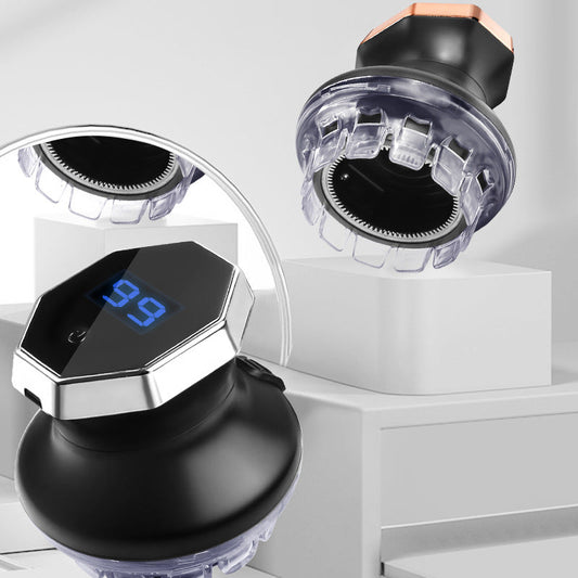 Cortapelos eléctrico circular con pantalla LED