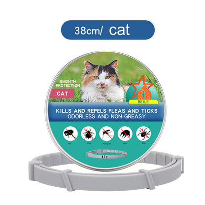 Collier lavable et ajustable pour prévenir les puces et les tiques chez les animaux domestique