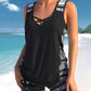 🏖️LAST DAY SALE – ONLY ￡15.99💥💕 Women's Tummy Control Tankini Set with Built-In Bra – Flattering Boho Swimwear with Shorts🔥