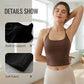 ✨ Women’s Open-Back Cami Top with Built-In Bra