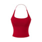 ✨ Women’s Open-Back Cami Top with Built-In Bra