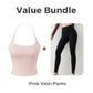 ✨ Women’s Open-Back Cami Top with Built-In Bra