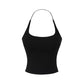 ✨ Women’s Open-Back Cami Top with Built-In Bra