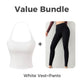 ✨ Women’s Open-Back Cami Top with Built-In Bra