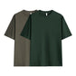 🔥LAST DAY 50% OFF ☀️Men's Solid Color Drop-Shoulder Set of four T-shirts