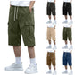 🩳 50% OFF NOW! 🔥 Men's Casual Cargo Shorts with Drawstring – Lightweight, multi-pockets & elastic waist – perfect for hiking, travel or hot summer days ☀️