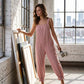 📢📢40% OFF !! ⏰Women's Casual Striped Spaghetti Strap Jumpsuit
