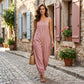 📢📢40% OFF !! ⏰Women's Casual Striped Spaghetti Strap Jumpsuit