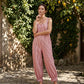 📢📢40% OFF !! ⏰Women's Casual Striped Spaghetti Strap Jumpsuit