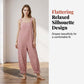 📢📢40% OFF !! ⏰Women's Casual Striped Spaghetti Strap Jumpsuit
