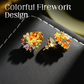 🎉BUY 1 GET 1 FREE🎁 Colorful Firework Stud Earrings – Cubic Zirconia, 18K Plated, Festive 🎆