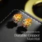 🎉BUY 1 GET 1 FREE🎁 Colorful Firework Stud Earrings – Cubic Zirconia, 18K Plated, Festive 🎆