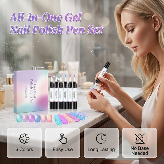 🥳2026 HOT SALE💞6-Piece Gel Nail Polish Pen Set✨