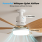 6-Blade Wooden Style Ceiling Fan Light 🌀 – Instant Cooling Airflow & LED Light | Energy-Saving Silent Ceiling Fan for Modern Home ✨