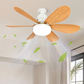 6-Blade Wooden Style Ceiling Fan Light 🌀 – Instant Cooling Airflow & LED Light | Energy-Saving Silent Ceiling Fan for Modern Home ✨