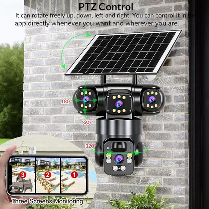 Solar-Powered Multi-Angle Security Camera☀️