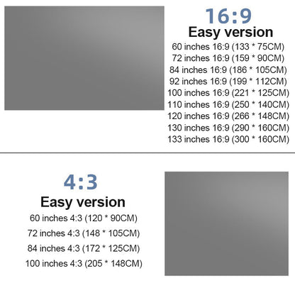 ⌛Limited-time offer-Portable Projector 4K Anti-Light Folding Screen