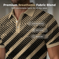Men’s Geometric Polo Shirt 🧵 Athletic Muscle Fit 👕