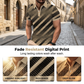 Men’s Geometric Polo Shirt 🧵 Athletic Muscle Fit 👕
