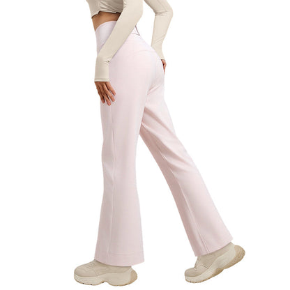 🏆LAST DAY 50% OFF🥰Figure-Flattering Straight-Leg Yoga Pants✨High Waist Stretch Slim Fit Breathable Workout Trousers