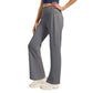 🏆LAST DAY 50% OFF🥰Figure-Flattering Straight-Leg Yoga Pants✨High Waist Stretch Slim Fit Breathable Workout Trousers