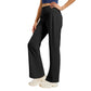 🏆LAST DAY 50% OFF🥰Figure-Flattering Straight-Leg Yoga Pants✨High Waist Stretch Slim Fit Breathable Workout Trousers