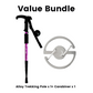 🦵 Shock-Absorbing Aluminium Trekking Poles — Reduces Joint Strain, Ergonomic Cork Grip & Adjustable Length