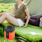 Mini Electric Outdoor Air Pump with Light ⛺💨 – Portable Inflator & Deflator for Camping Mattresses, Tents & Inflatable Gear | Compact & Fast Inflation ✨