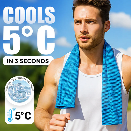 ❄️ Cooling Towel – Sofortiger Kühleffekt für Sport, Fitness & heißes Wetter | ♻️ Wiederverwendbar & schnell trocknendes Mikrofaser-Handtuch