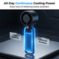 Foldable Turbo Handheld Fan 🌬️ – Portable Cooling Fan with LED Display | Powerful Airflow, Quiet Operation & Long Battery Life for Summer Travel ☀️