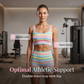 📢📢55% OFF !! 🌈 Women’s Rainbow Stripe Gym Set – Vest Top & Shorts