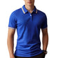 🎁2026 New Arrivals 50% OFF💥Men Fashion Contrast Lapel Quick Drying Short Sleeve T-Shirt