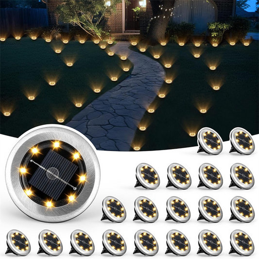 Outdoor Waterproof Solar Ground Lights – Garden Light Set