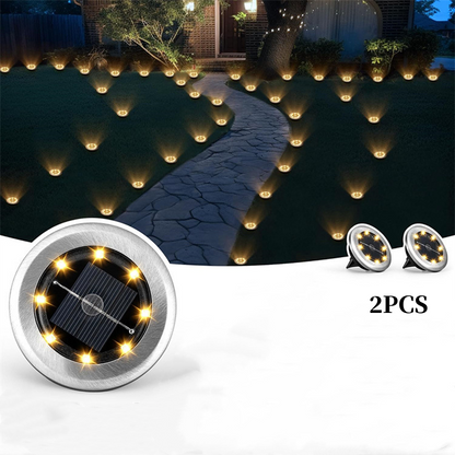Outdoor Waterproof Solar Ground Lights – Garden Light Set