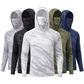 📢📢40% OFF !! ⏰Men's 5-Pack UV Protection Hooded Sun Shirts
