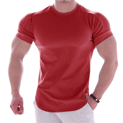 Men’s Raglan Sleeve Athletic T-Shirt – Stretch, Quick-Dry & Muscle Fit